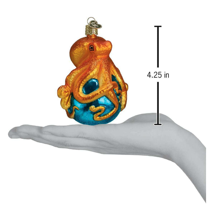 Old World Christmas Octopus Blown Glass Ornament