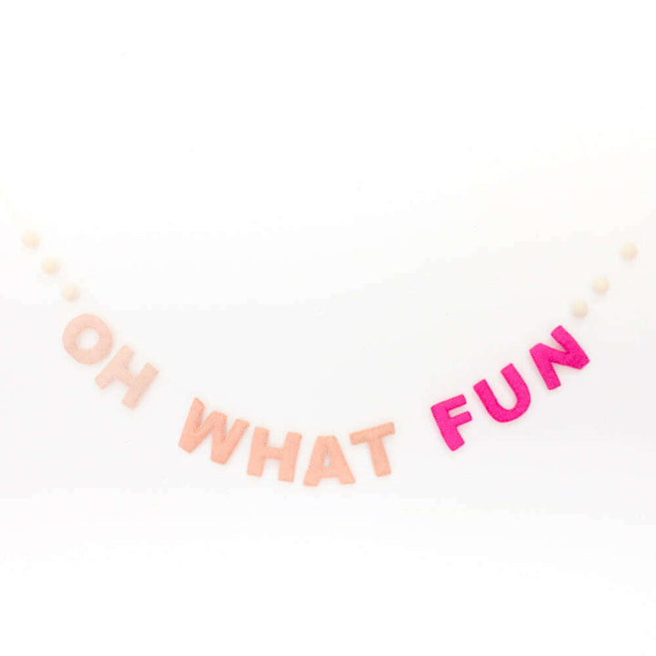 Oh What Fun Felt Garland