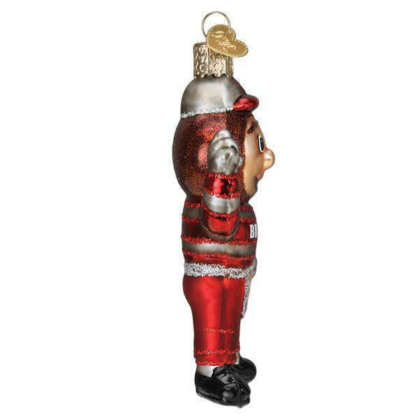 Old World Christmas Ohio State Brutus Buckeye Blown Glass Ornament