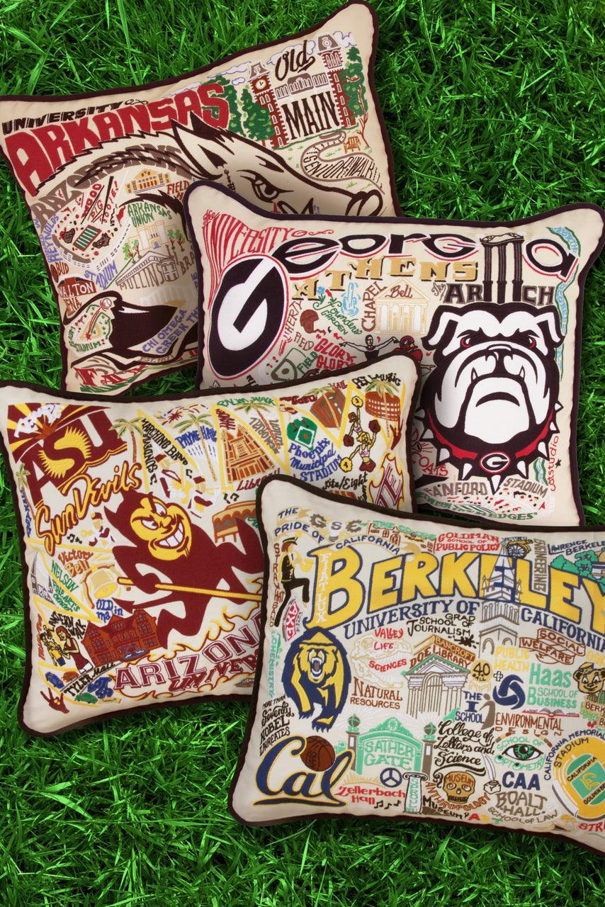 Oklahoma State University Collegiate Hand-Embroidered Pillow - Quirks!