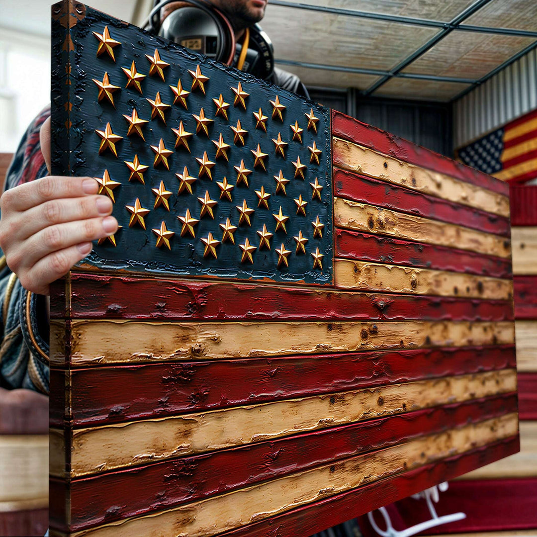 Old Glory American Flag Wall Art