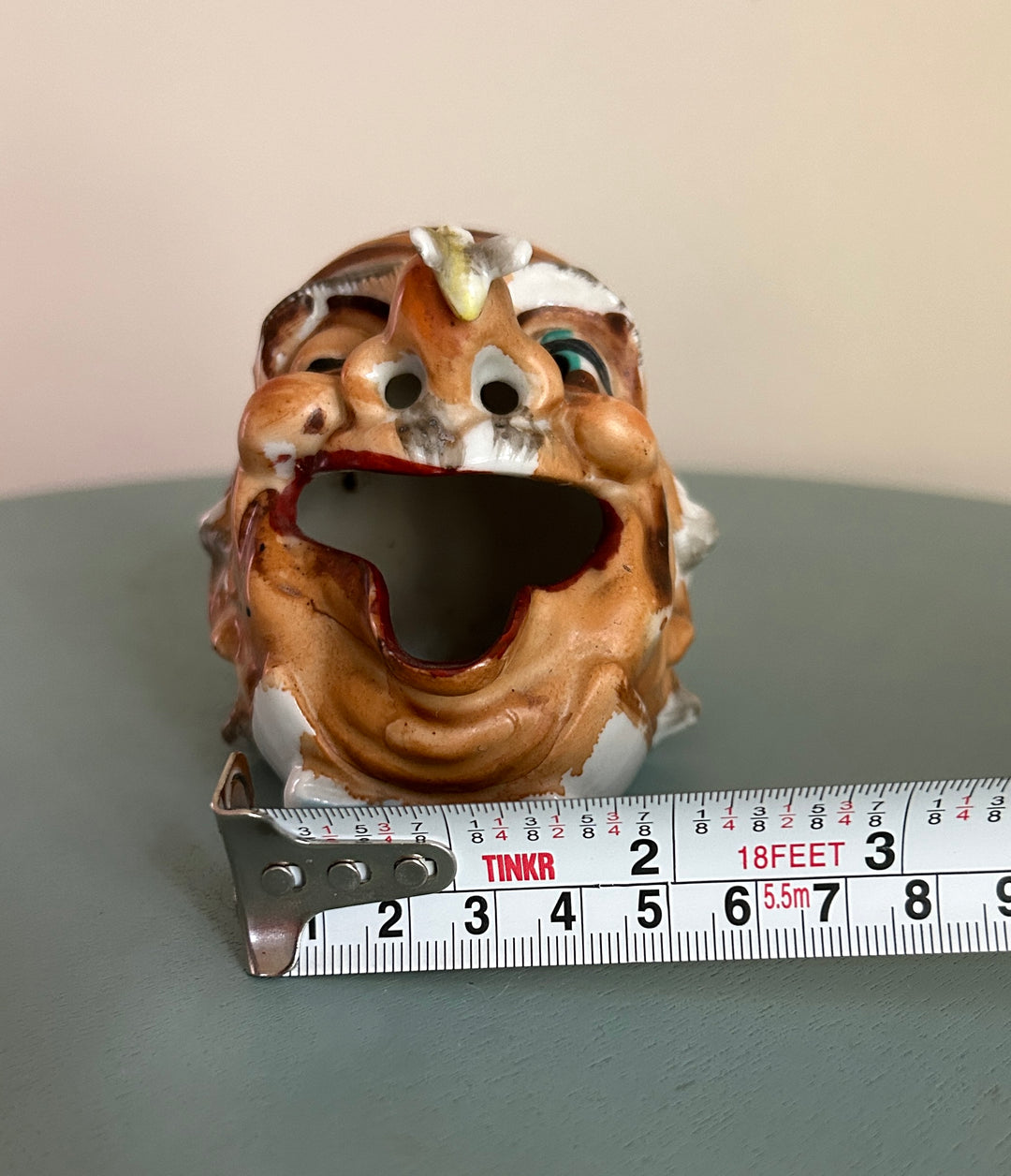 Old man ashtray width measurement