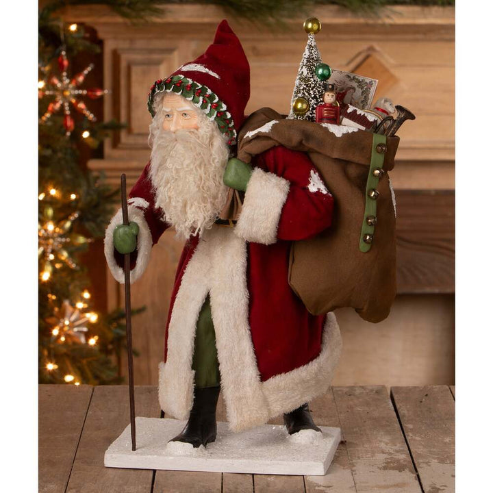 Old St. Nick with Bag of Toys by Bethany Lowe Designs