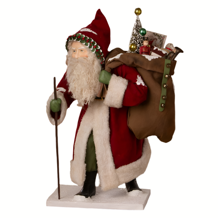 Old St. Nick with Bag of Toys by Bethany Lowe Designs