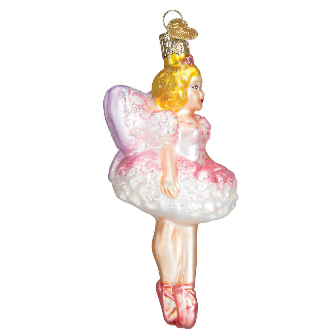 Old World Christmas Sugar Plum Fairy Blown Glass Ornament