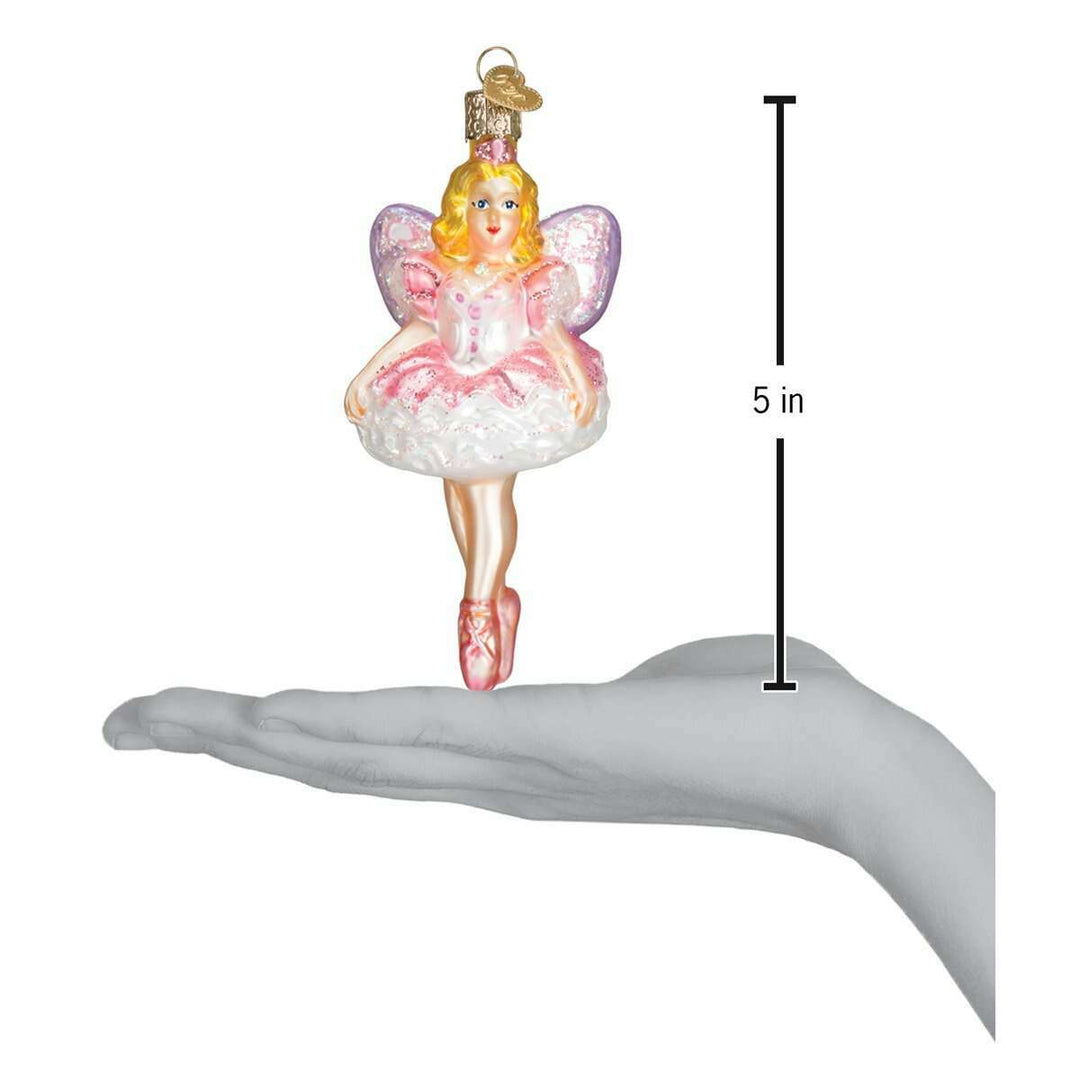 Old World Christmas Sugar Plum Fairy Blown Glass Ornament