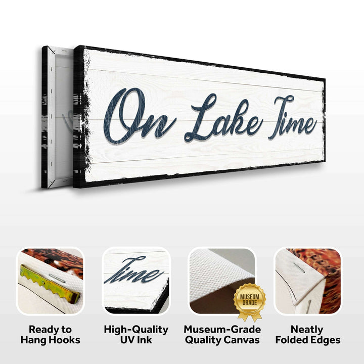 On Lake Time Sign