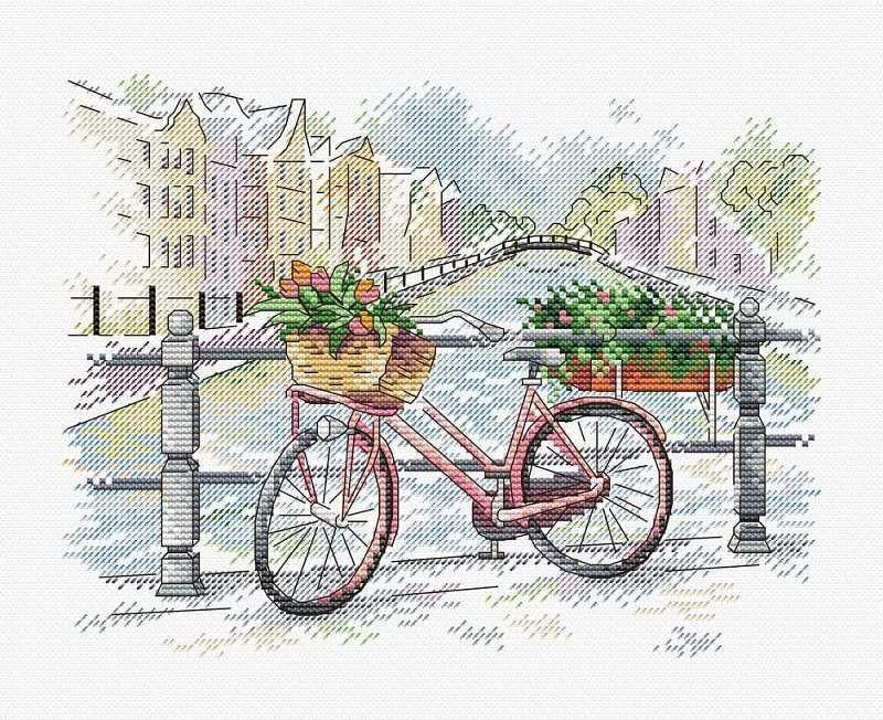 On the Bridge SM-385  Counted Cross Stitch Kit