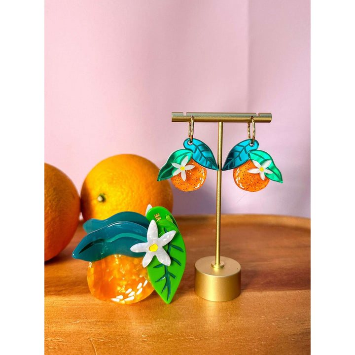 Orange Hair Claw Clip