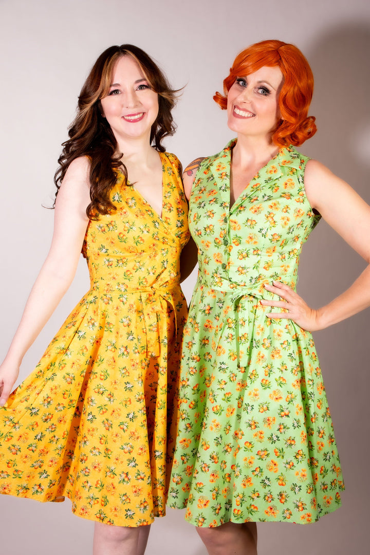 Serena Swing Dress- Orange County, Sunshine
