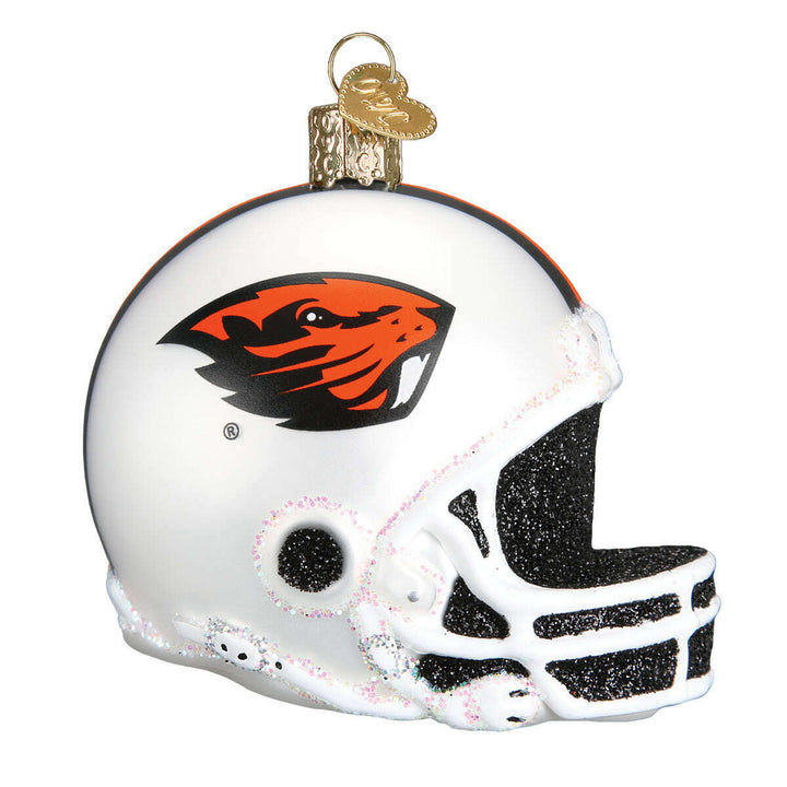 Old World Christmas Oregon State Helmet Blown Glass Ornament