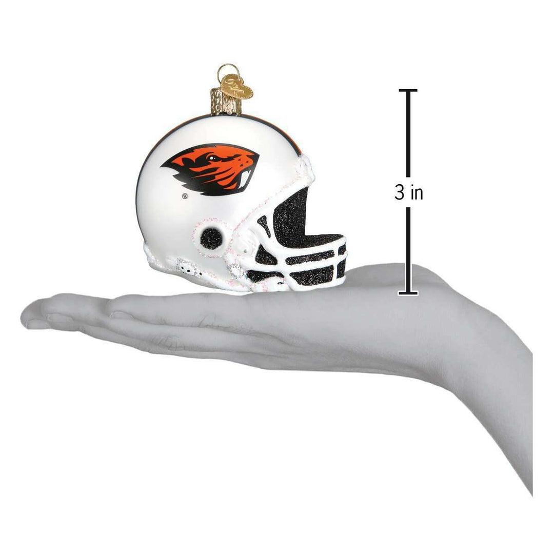 Old World Christmas Oregon State Helmet Blown Glass Ornament
