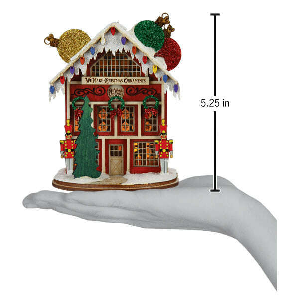 Old World Christmas Ornament Maker's Shop Blown Glass Ornament
