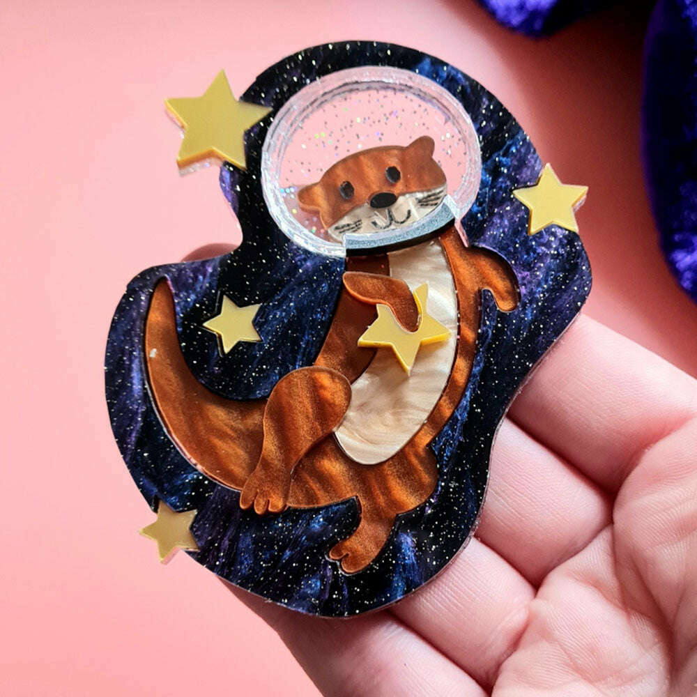 Otter Space Necklace by Cherryloco Jewellery 1