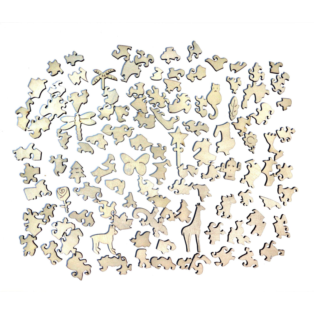 Owl - Jigsaw Wooden Puzzle by Wizardi F07N9-6