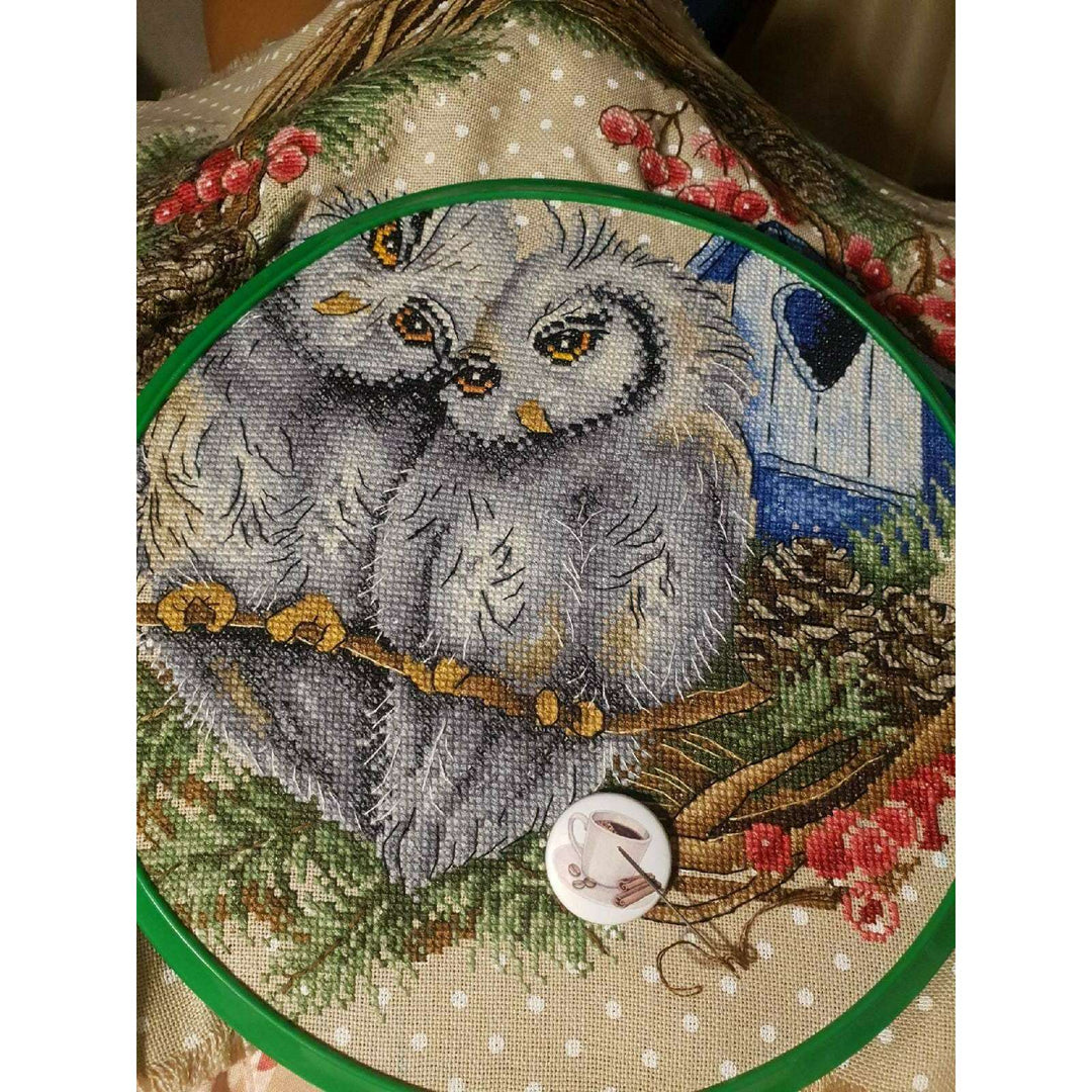 Owl Devotion SNV-712 Counted Cross Stitch Kit