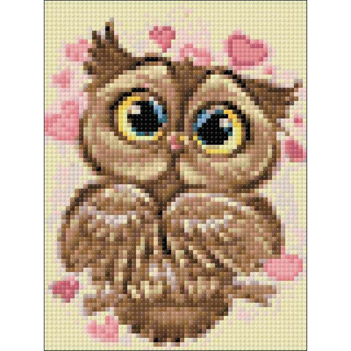 Owl in Love CS296 5.9 x 7.9 inches Diamond Painting Kit
