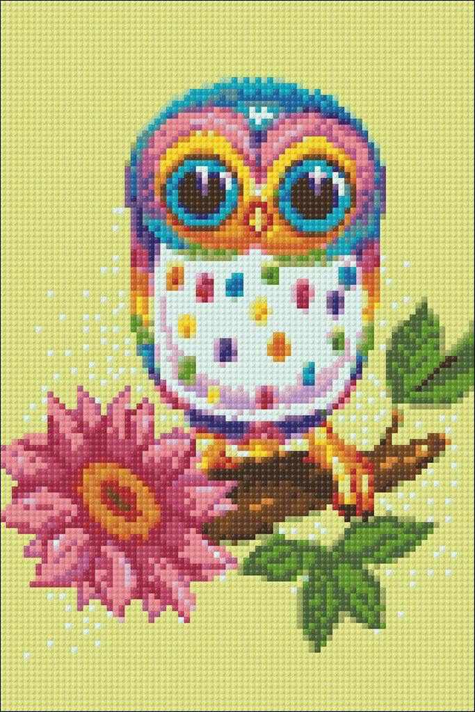 Owl Maia CS248 7.9 x 11.8 inches Crafting Spark Diamond Painting Kit