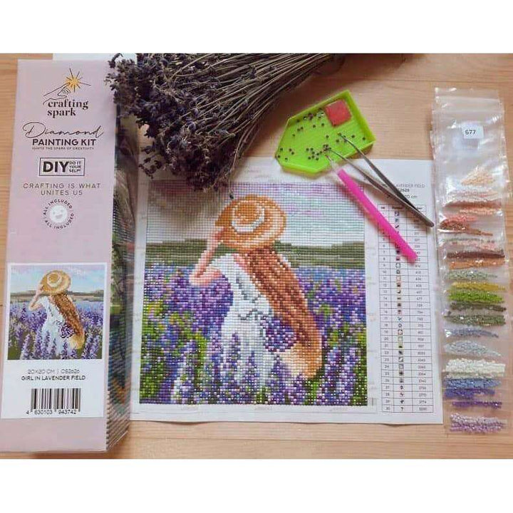 Owl Maia CS248 7.9 x 11.8 inches Crafting Spark Diamond Painting Kit