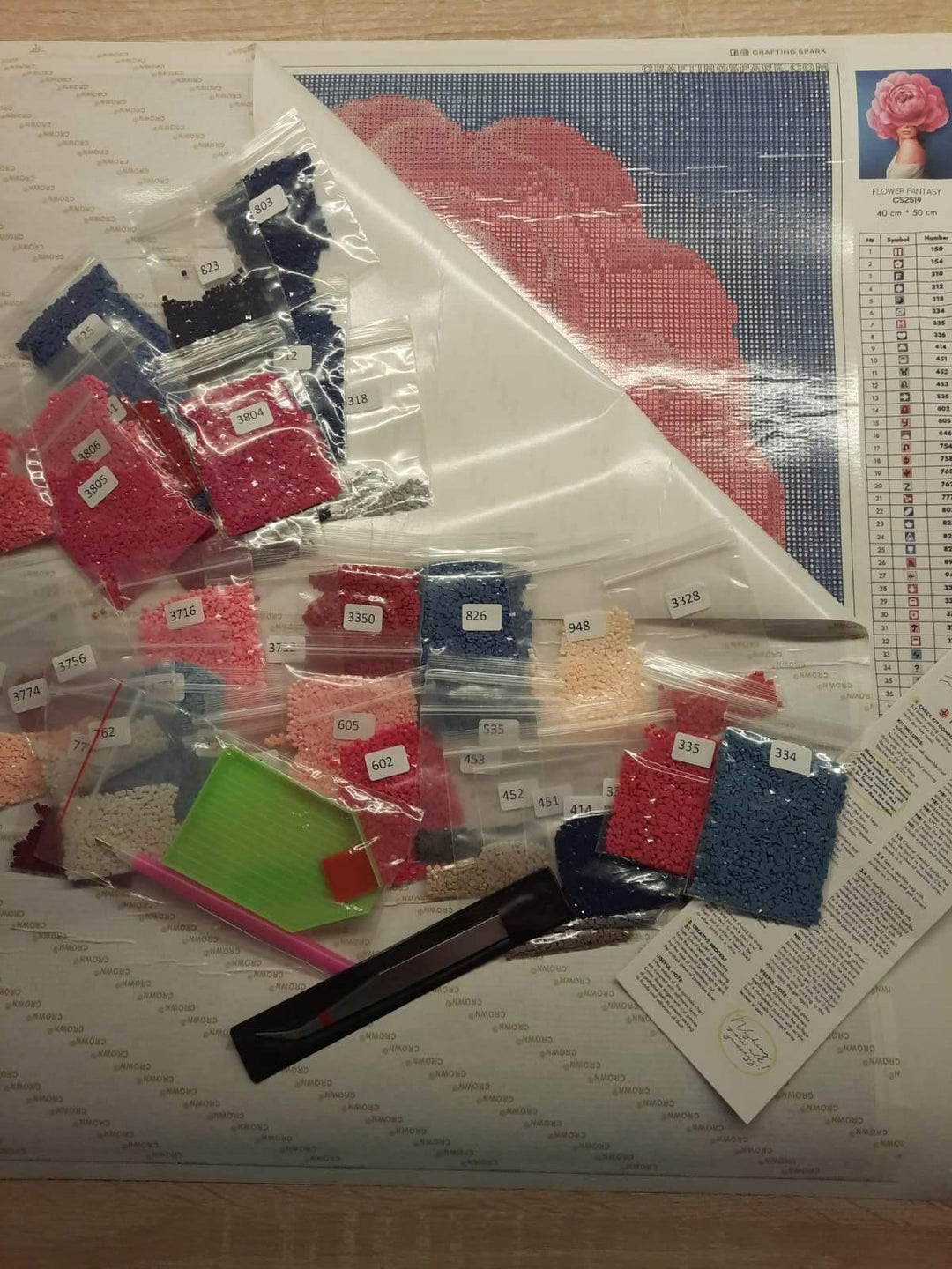 Owl with Kitten CS2571 19.7 x 15.8 inches Crafting Spark Diamond Painting Kit