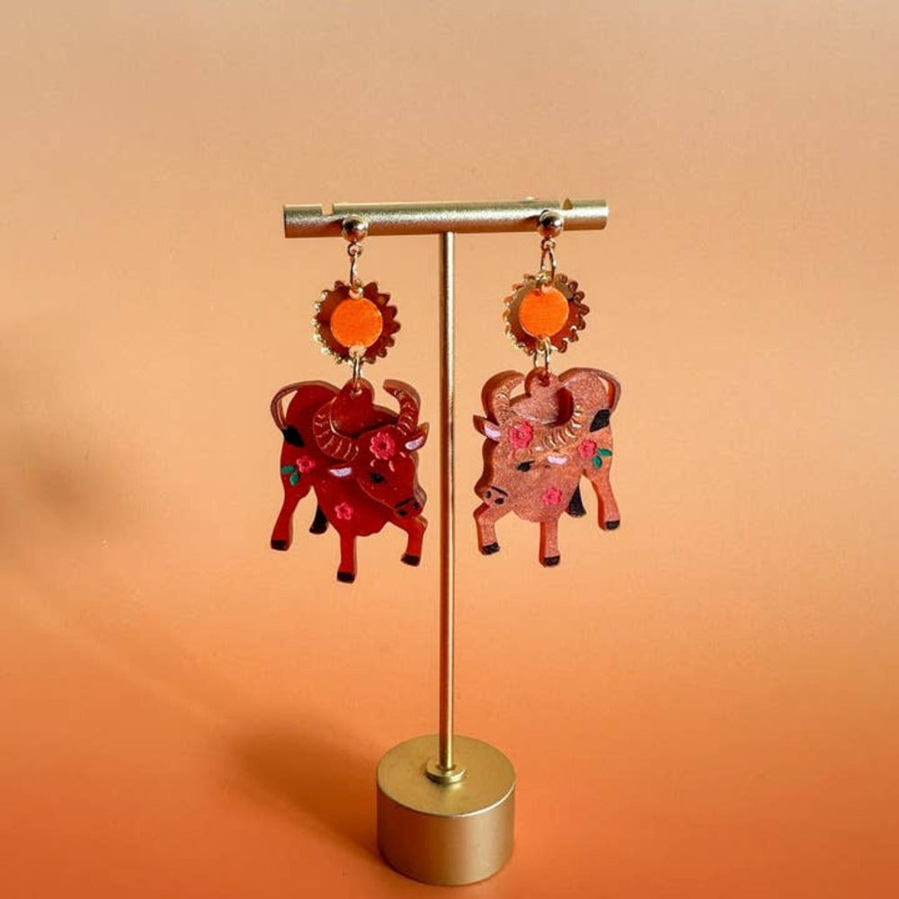 Ox Earrings 3