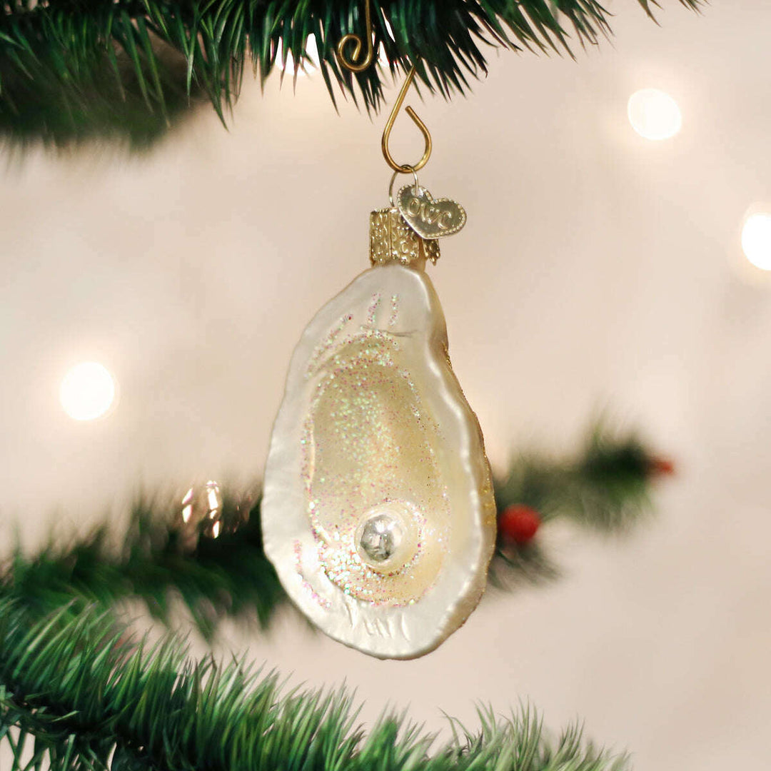 Old World Christmas Oyster with Pearl Blown Glass Ornament