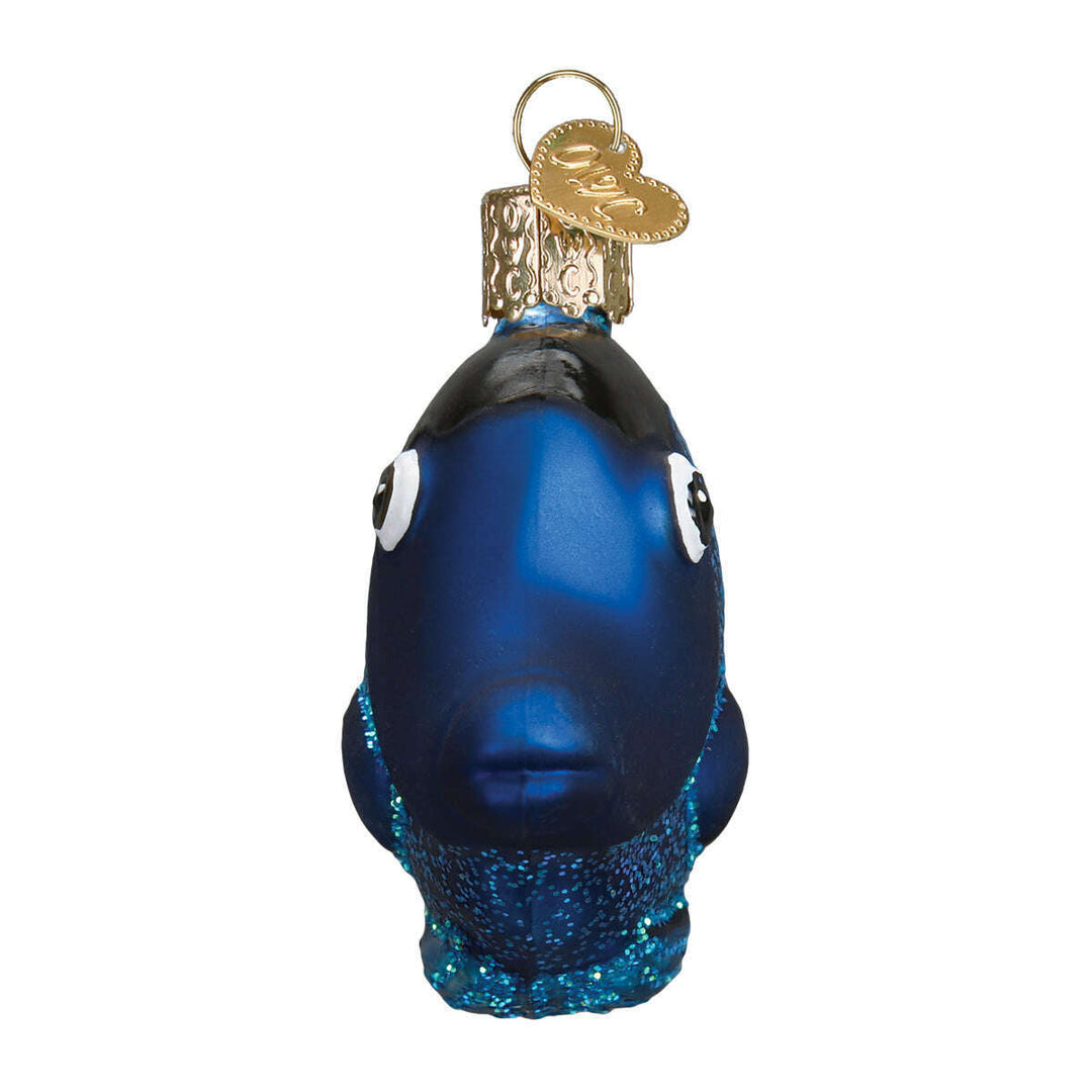 Old World Christmas Pacific Blue Tang Blown Glass Ornament