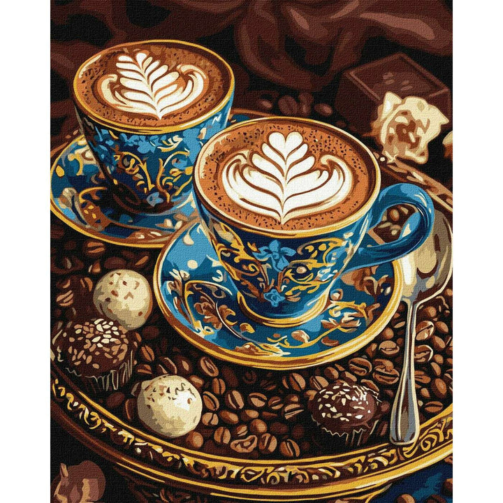 Painting by Numbers kit A cup of inspiration with extra metallic paints KHO5713