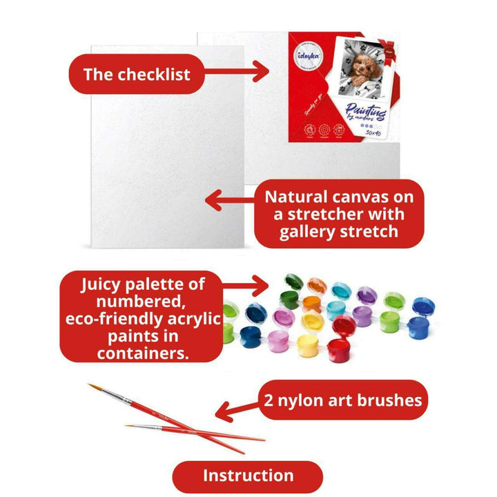 Painting by Numbers kit A graceful panther with metallic paints KHO6619