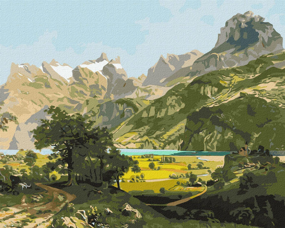 Painting by Numbers kit A magical landscape KHO2875