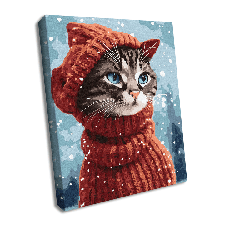 Painting by Numbers kit Amazing kitty KHO4456
