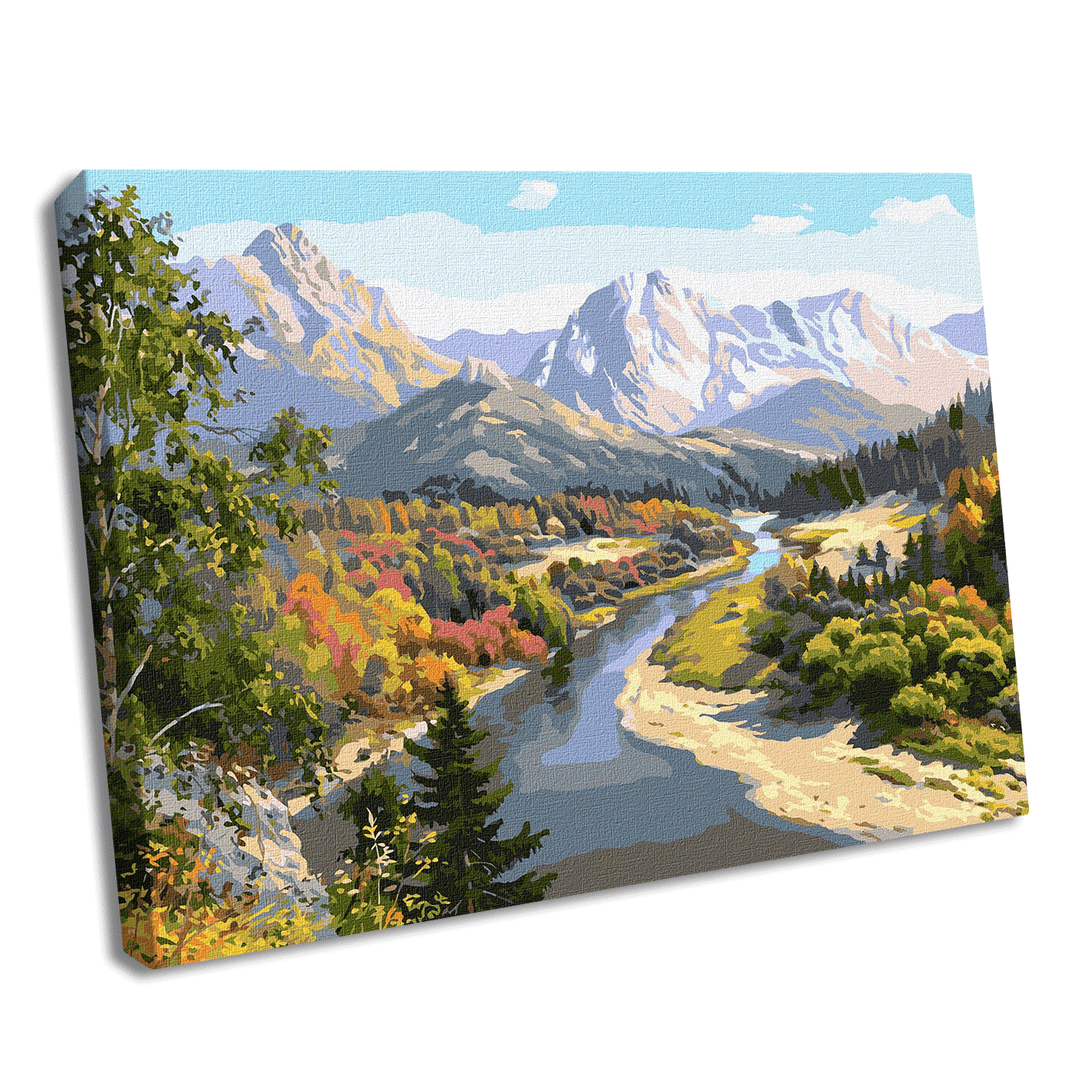 Painting by Numbers kit Autumn in the mountains KHO2848