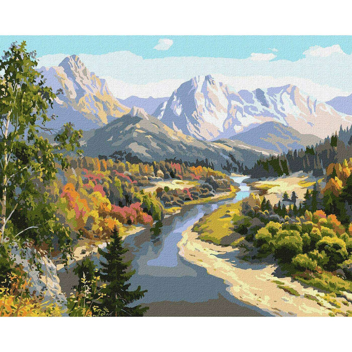 Painting by Numbers kit Autumn in the mountains KHO2848
