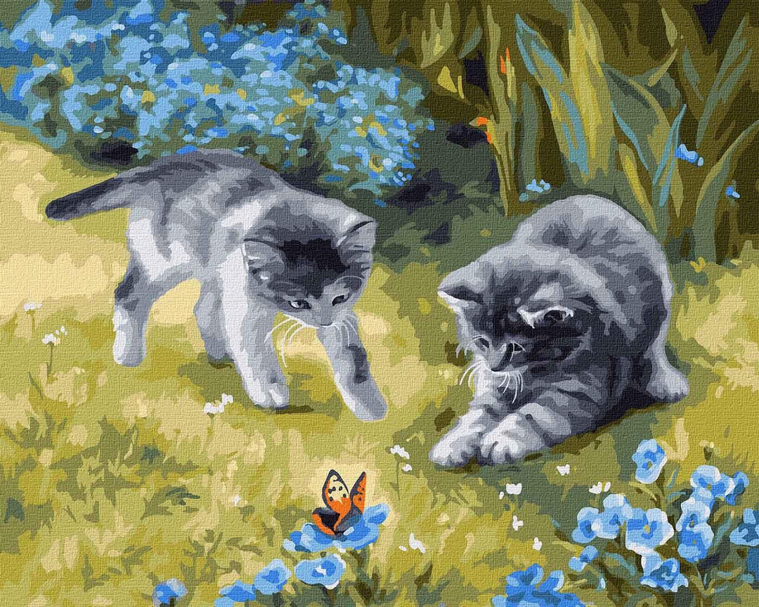 Painting by Numbers kit Cats in the garden KHO4252
