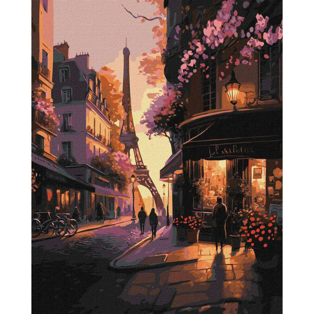 Painting by Numbers kit French streets KHO2198