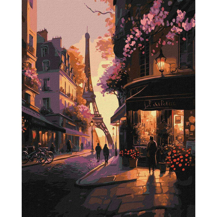 Painting by Numbers kit French streets KHO2198