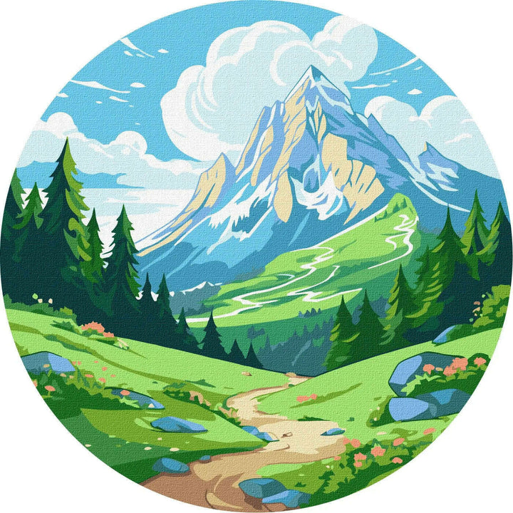 Painting by Numbers kit Green Valley KHO-R1041
