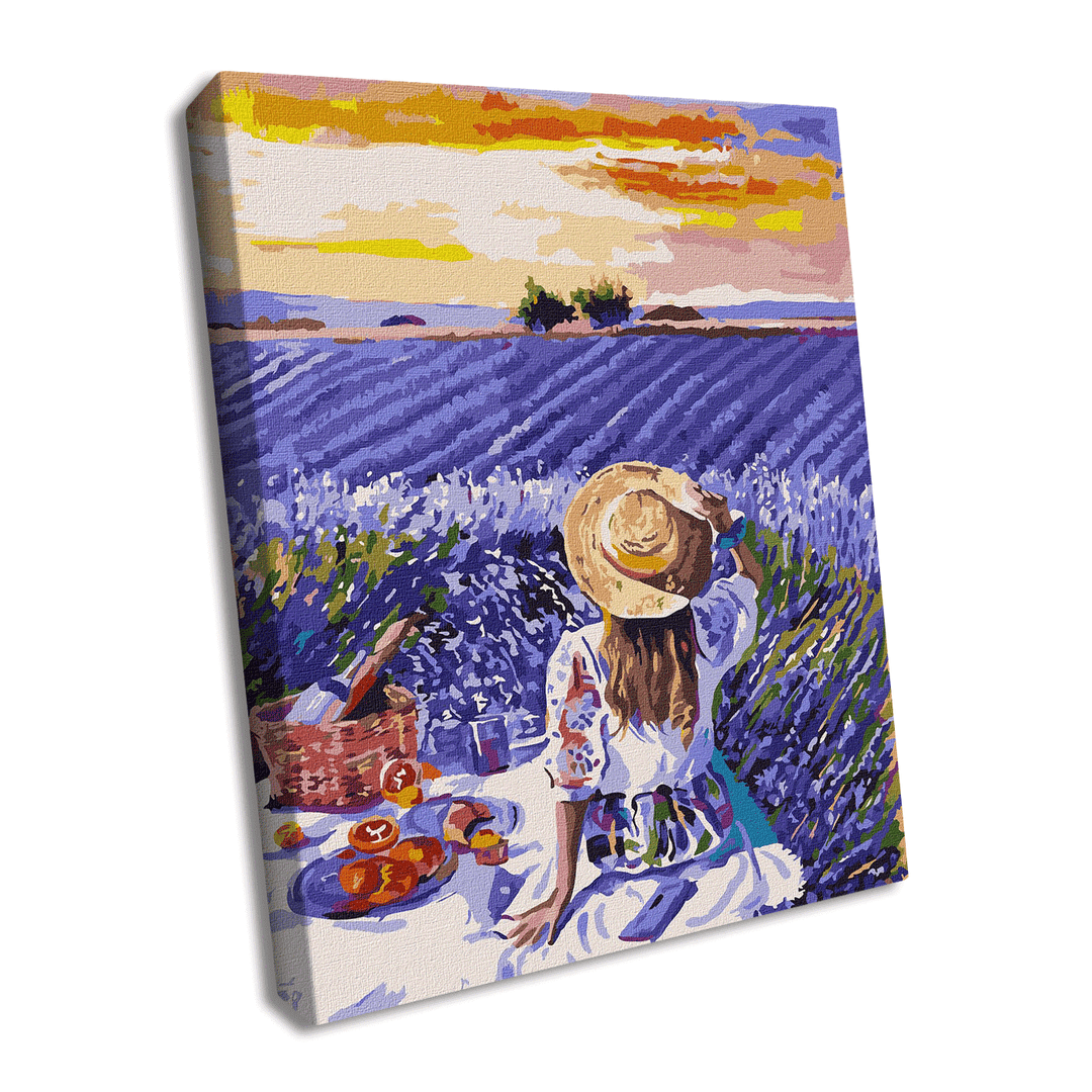 Painting by Numbers kit Lavender picnic KHO4966