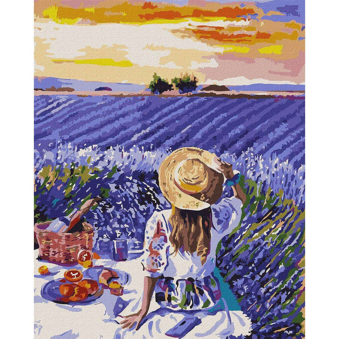 Painting by Numbers kit Lavender picnic KHO4966