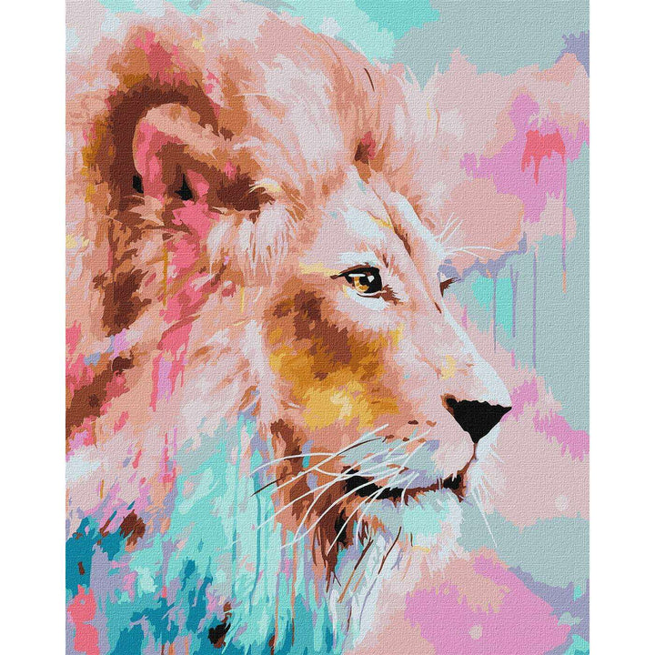 Painting by Numbers kit Pink Lion KHO4399