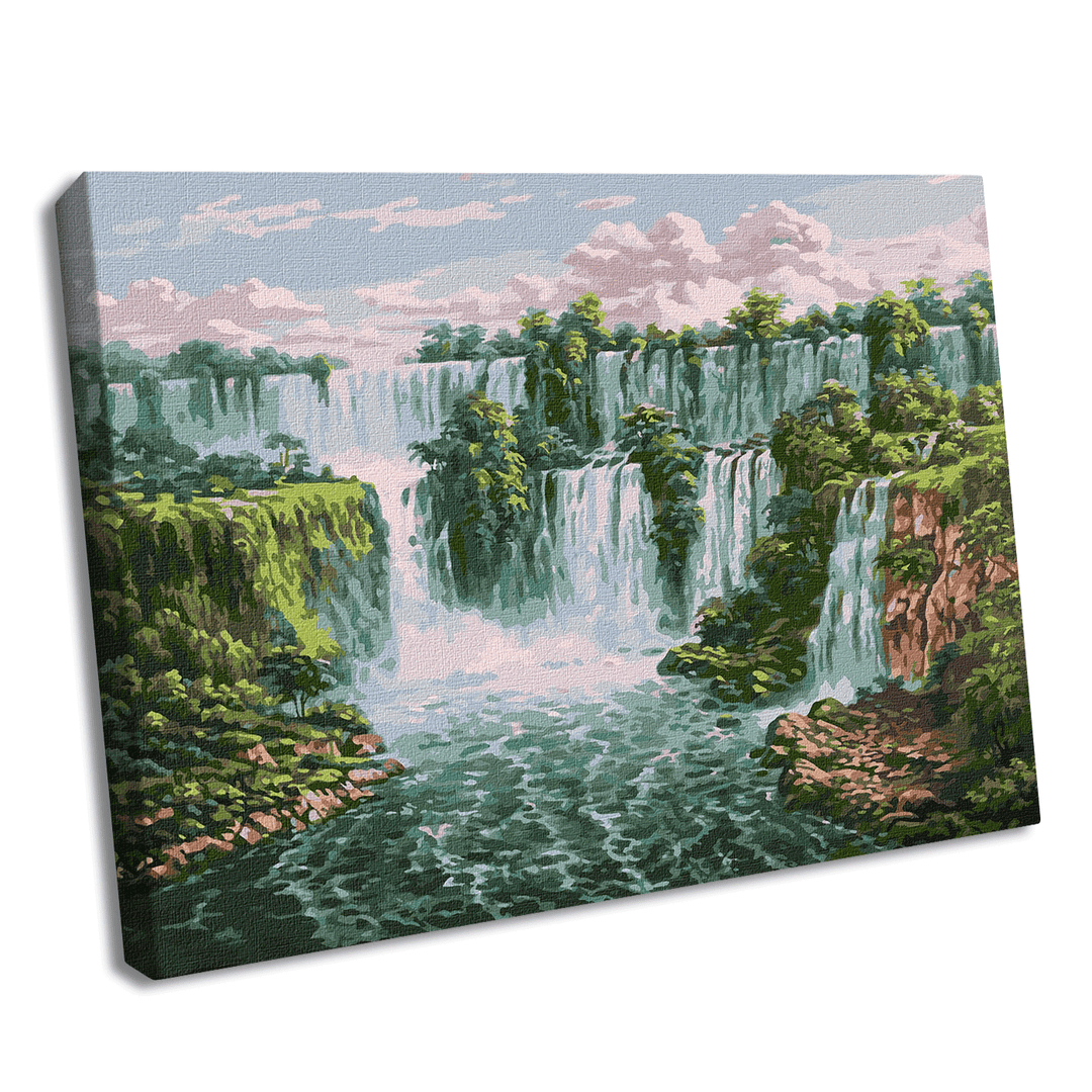 Painting by Numbers kit Scenic waterfall KHO2878