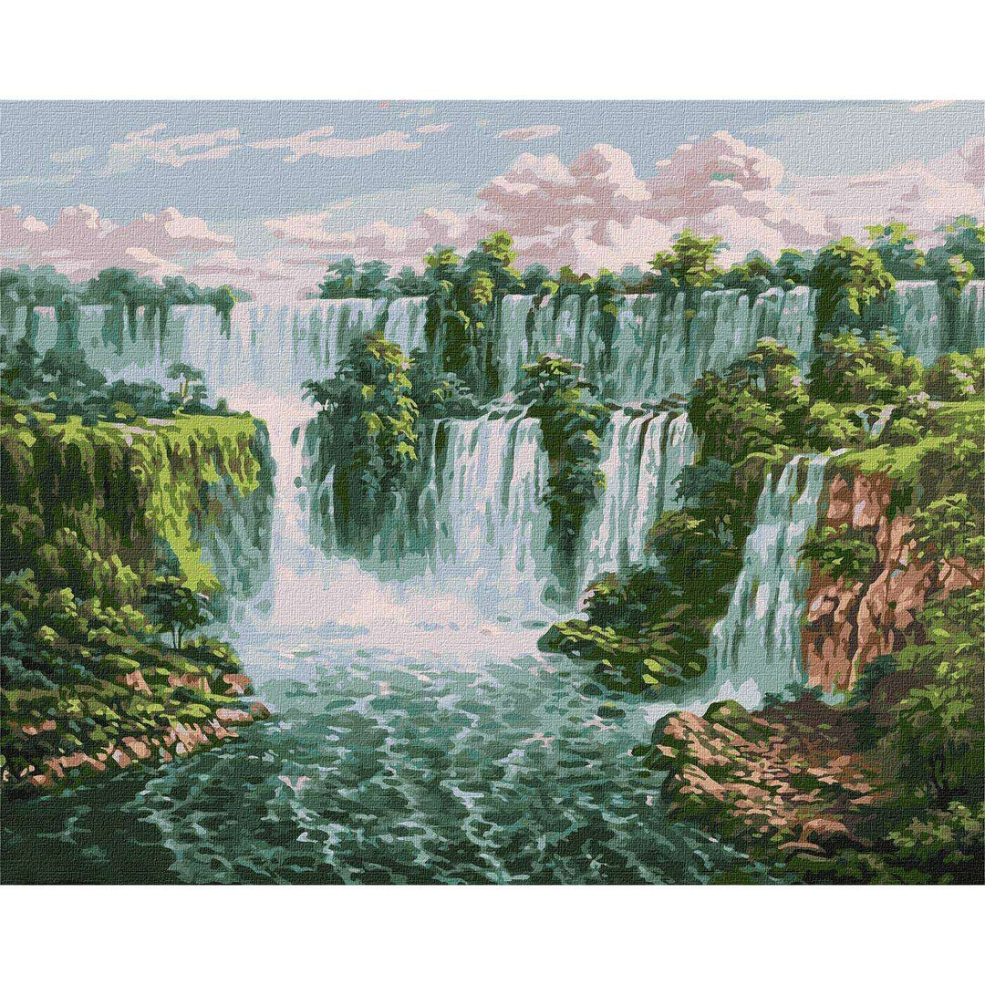 Painting by Numbers kit Scenic waterfall KHO2878