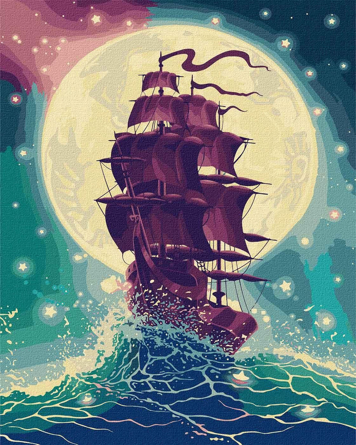 Painting by Numbers kit Through the waves KHO2753