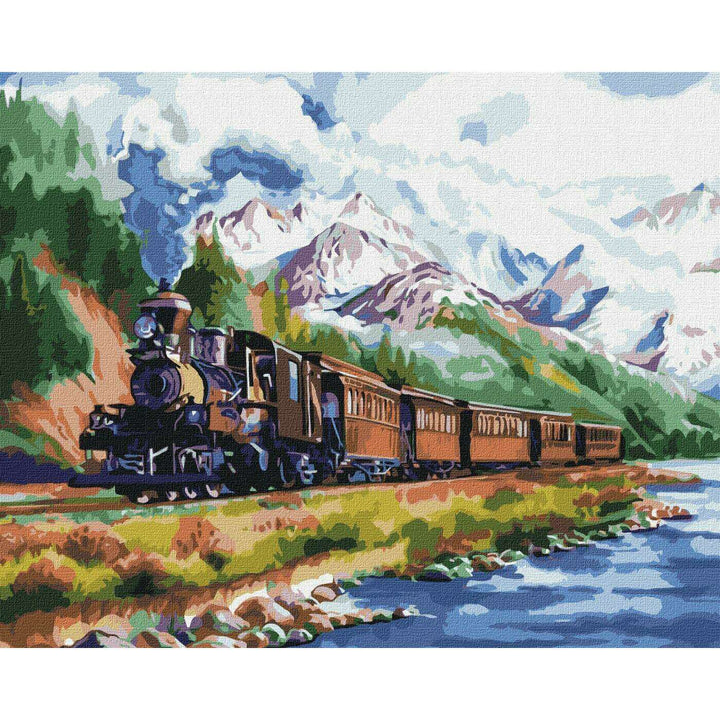 Painting by Numbers kit Train home KHO2510