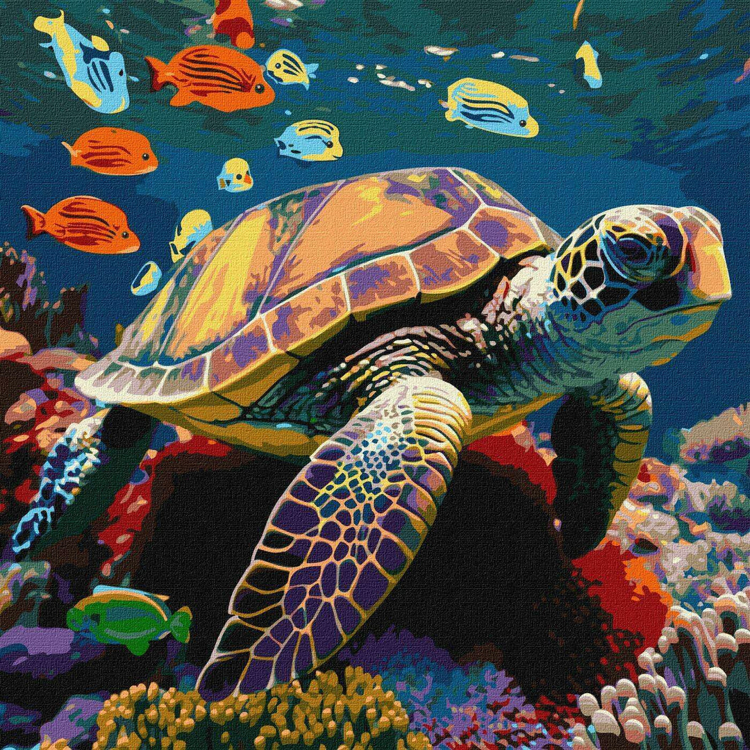 Painting by Numbers kit Underwater inhabitants KHO6503