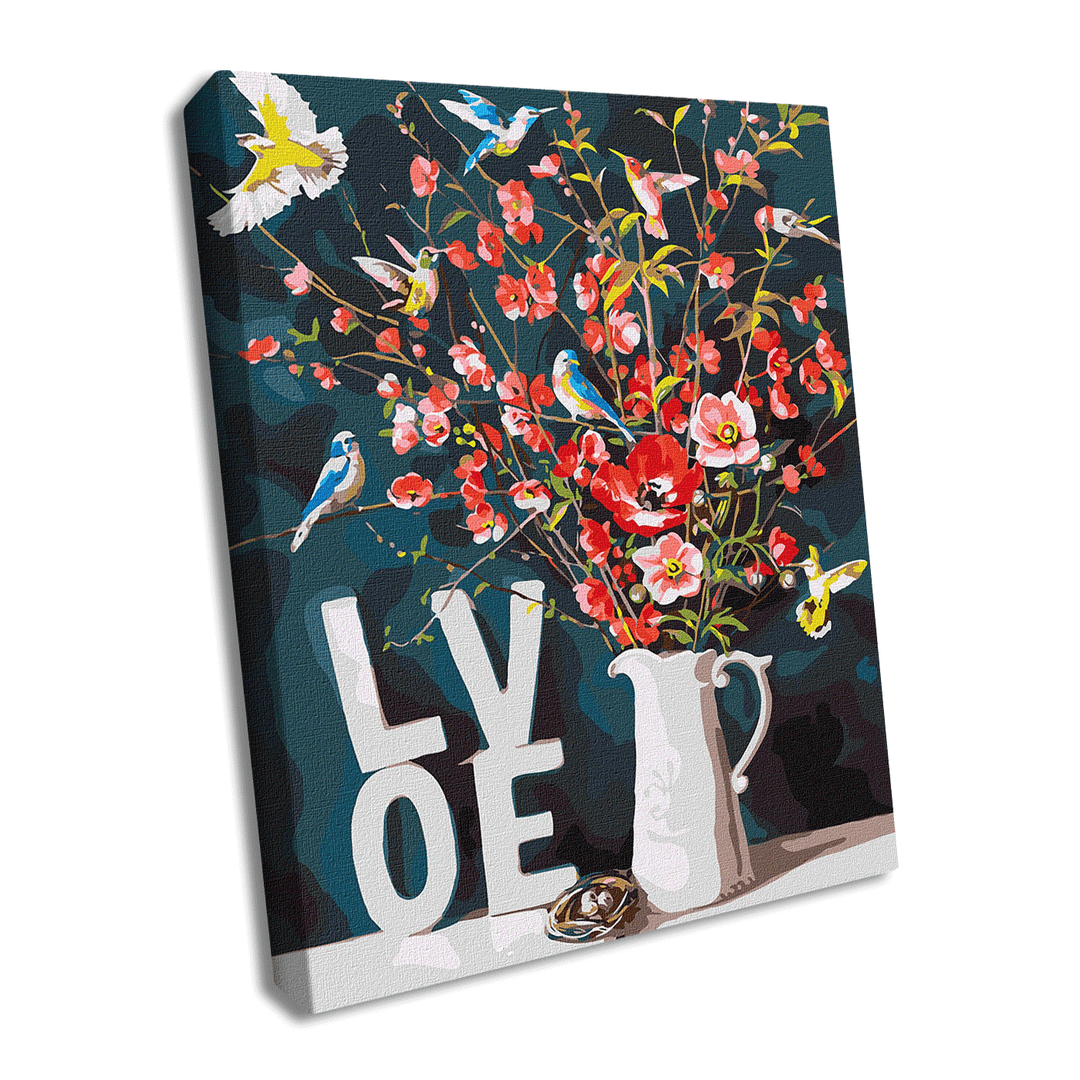 Painting by Numbers kit With love KHO3119