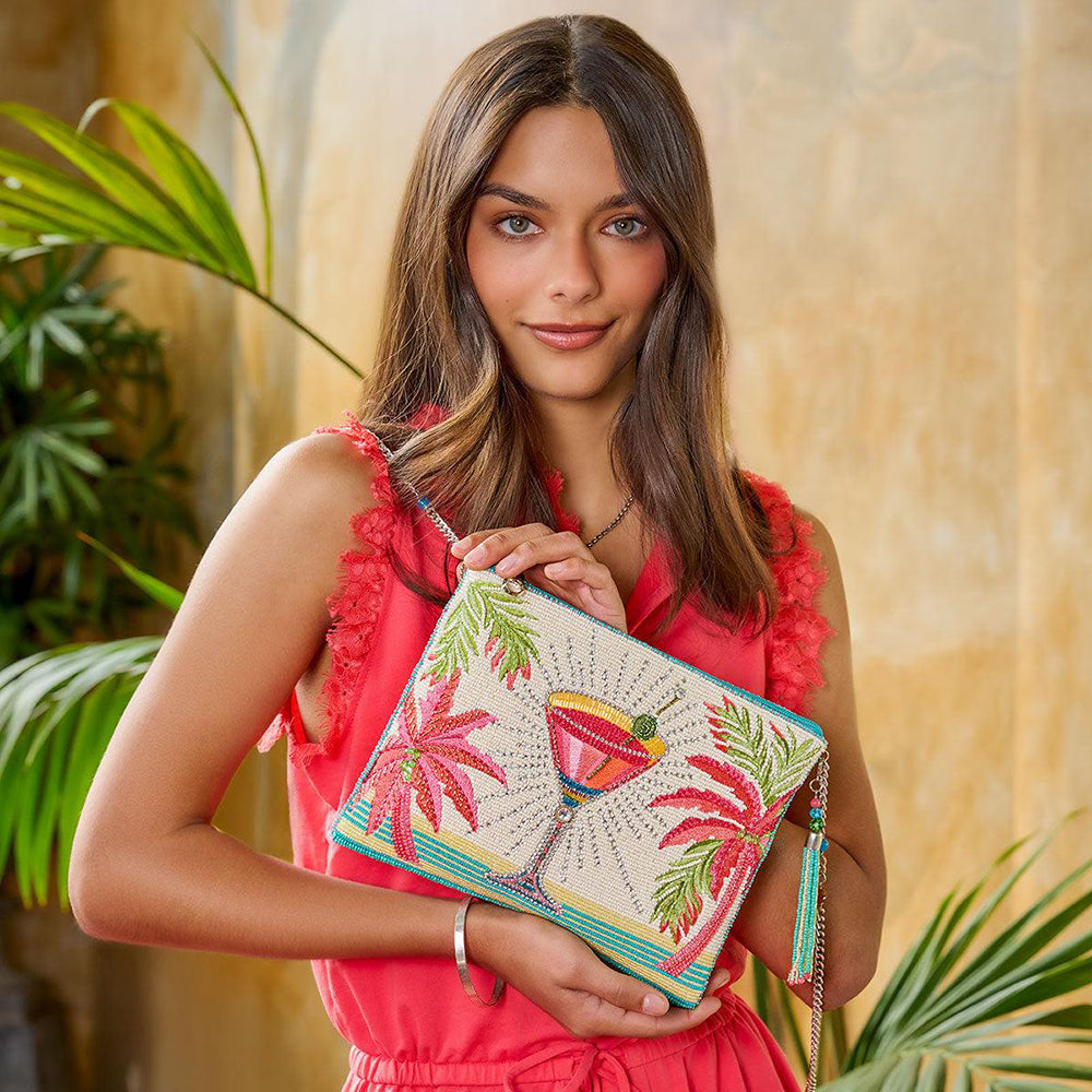 Palm Paradise Crossbody Handbag by Mary Frances image 1