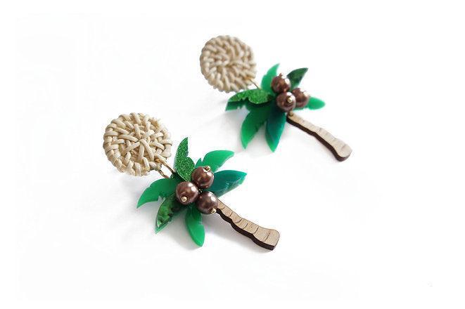 Palm Tree Earrings by Laliblue - Quirks!