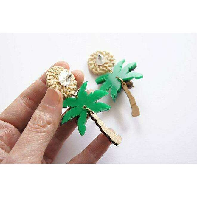 Palm Tree Earrings by Laliblue - Quirks!