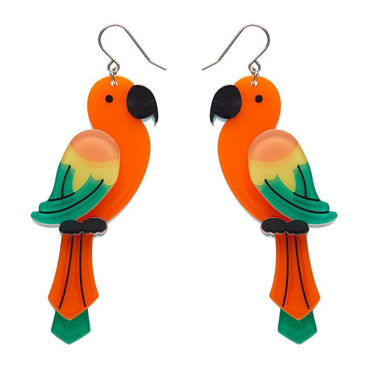 Pancha's Parrots Drop Earrings by Erstwilder